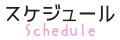 スケジュール